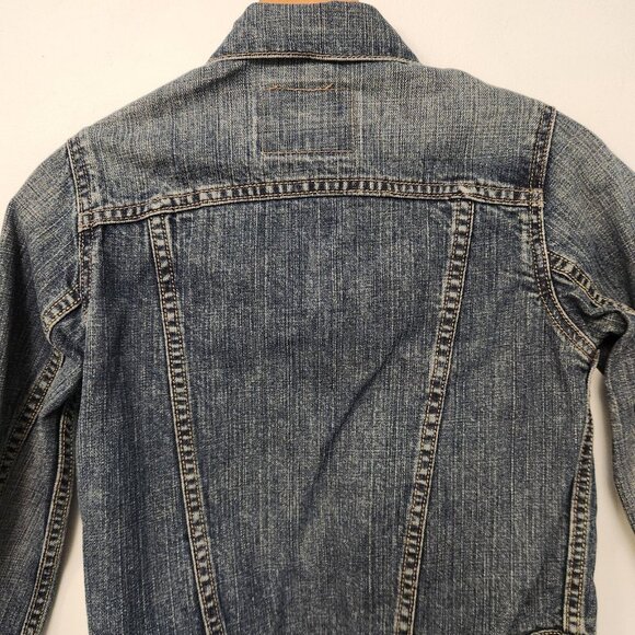 Levis Denim Jacket Trucker Blue Jean Womens Size Small Button Up 57511 - Picture 9 of 14